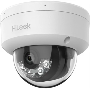 HiLook IP dómkamera - IPC-D120HA-LU (2MP, 2,8mm, kültéri, H265 + , IP67, IK10, IR30m, ICR, DWDR, PoE)