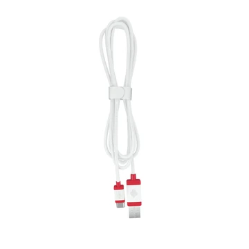CABLE 1.5 BRAIDED WHITE USB 2.0 USB A USB C