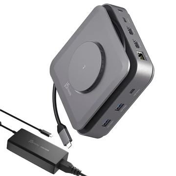 USB-C DOCK DUAL 4K HDMI GAN 140W PD3.1 POWER ADAPTER