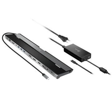 USB-C TRIPLE DISPLAY DOCKING STATION WITH 100W PD ADAPTER - E