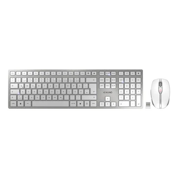 CHERRY DW 9100 SLIM KEYBOARD AND MOUSE SET WHITE SIL