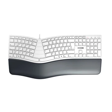 CHERRY KC 4500 ERGO KEYBOARD CORDED GERMAN USB PALE GREY