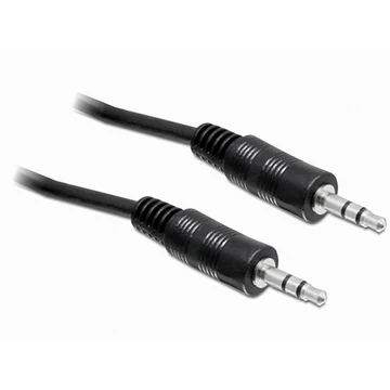 Delock Jack stereo 3,5mm M / M audio kábel 5m fekete