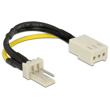 Delock Power 3pin M / F tápkábel 0.08m FAN fordulatszám csökkentő
