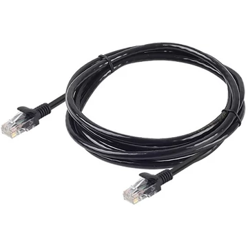 OEM RJ45 CAT6 UTP M / M adatkábel 3m LSOH fekete
