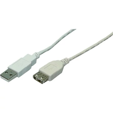 LogiLink USB A M / F adatkábel hosszabbító 3m szürke