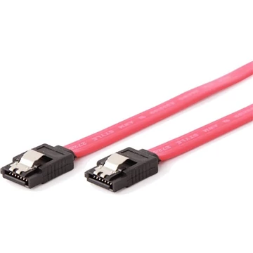 Gembird SATA 3 F / F adatkábel 0.3m piros metal clips