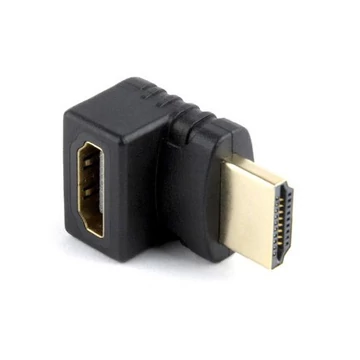 Gembird HDMI M / F adapter fekete 90°fel