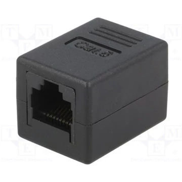 LogiLink RJ45 CAT6 UTP F / F toldó fekete 8P8C
