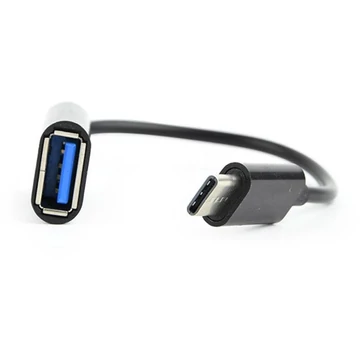 Gembird USB C -> USB 2.0 A M / F adapter 0.2m fekete