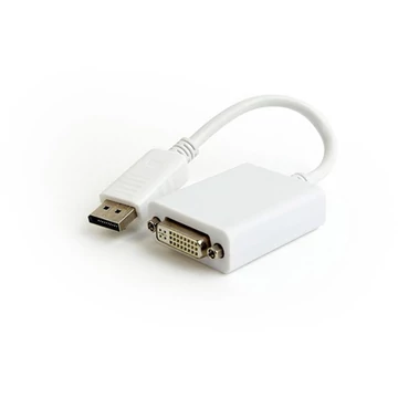 Gembird DisplayPort 1.2 -> DVI-D Dual Link M / F adapter 0.1m fehér