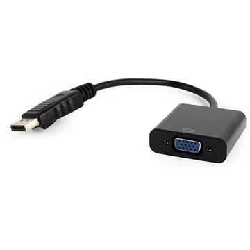 Gembird Displayport -> VGA M / F adapter 0.2m fekete
