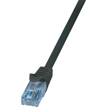 LogiLink RJ45 CAT6A 10Gb UTP M / M adatkábel 3m fekete