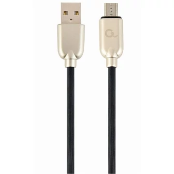 Gembird USB 2.0 A -> USB 2.0 micro B M / M adatkábel 2m fekete Premium rubber