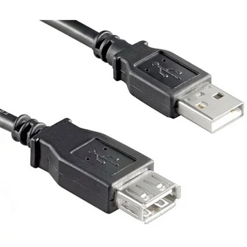 Goobay USB A M / F adatkábel hosszabbító 0,3m, fekete