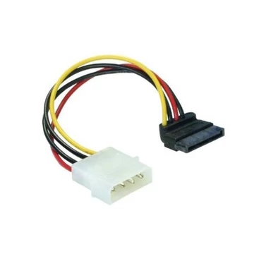OEM Molex Power 4pin -> SATA Power M / F adapter 90°-os csatlakozó