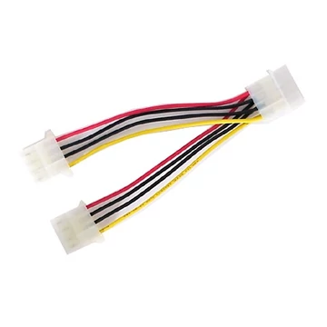 OEM Molex Power 4pin -> 2 Molex Power 4pin M / F tápkábel