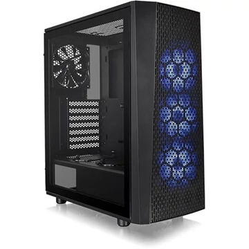 Thermaltake Versa J24 Tempered Glass RGB Edition táp nélküli ablakos ATX számítógépház fekete