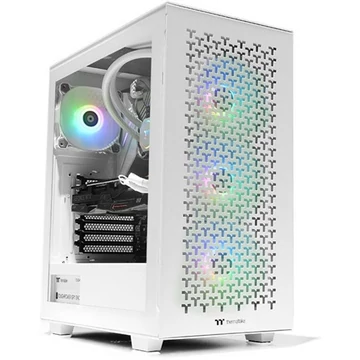 Thermaltake V350 TG ARGB Air táp nélküli ablakos ATX számítógépház fehér