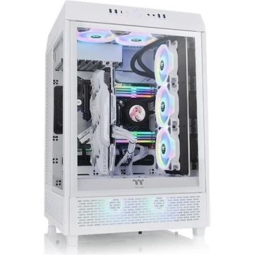 Thermaltake The Tower 500 Snow / White / Win / SPCC / Tempered Glass*3 / 120mm Standard Fan*2