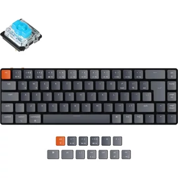 Keychron K7 Gateron RGB Backlight Blue Switch Keyboard-ISO version billentyűzet