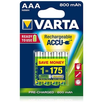 Varta AAA (R03) 800mAh NiMH akkumulátor 4db