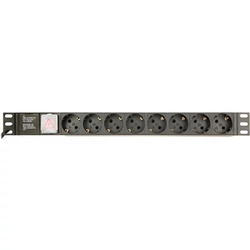 GEMBIRD Power distribution unit PDU 8 Schuko sockets 1U 16A 3m cable