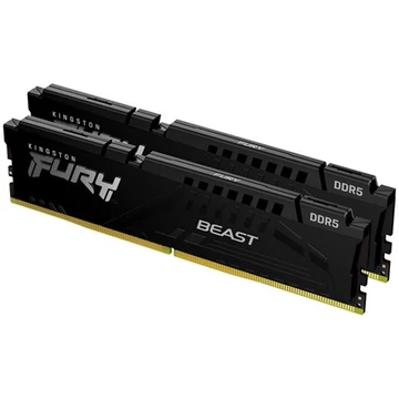 Kingston FURY Beast 16GB 5200MHz DDR5 memória Non-ECC Unbuffered CL40 Kit of 2 fekete