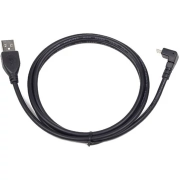 Gembird USB A -> USB micro B M / M adatkábel 1.8m egyenes / 90° le fekete