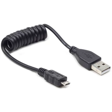 Gembird USB A -> USB micro B M / M adatkábel 0.6m csavart fekete