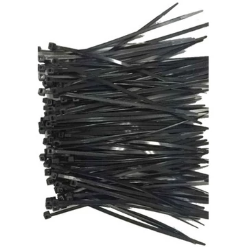 Gembird 150x3,6mm kábelkötegelő fekete 100db