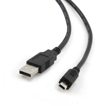 Gembird USB 2.0 A -> USB 2.0 mini B 5pin M / M adatkábel 1.8m fekete