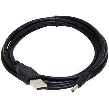 Gembird USB A -> DC 3.5 x 1.3 mm M / M tápkábel 1.8m fekete