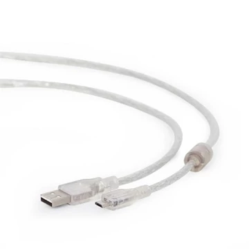 Gembird USB A -> USB 2.0 micro B M / M adatkábel 1.8m átlátszó