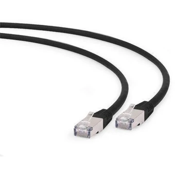 Gembird RJ45 CAT6A FTP M / M adatkábel 1m fekete LSZH