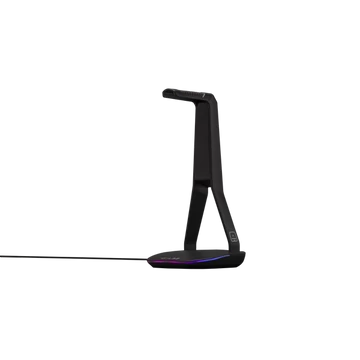The G-Lab Fejhallgató állvány - K STAND HYDROGEN (fekete, 2xUSB3.0, 1xUSB-C, műanyag, RGB)