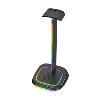 The G-Lab Fejhallgató állvány - K STAND NEON RGB (fekete, univerzális, csúszásgátló, RGB)
