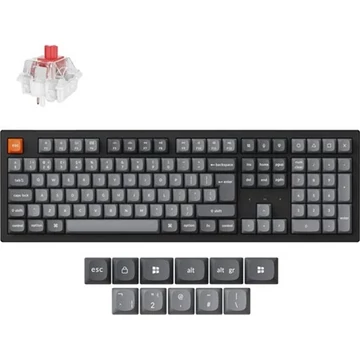 Keychron K10 Max - Hot Swappable, RGB Backlight, Red Switch - ISO HU Layout - Black