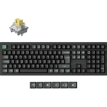 Keychron K10 Ultra 8K Bluetooth / vezeték nélküli magyar Apex Banana mechanikus billentyűzet fekete
