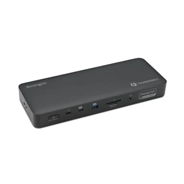 Az SD5920T EQ ThunderboltTM 4 Quad 4K Hybrid dokkoló DisplayLink® technológiával akár négy külső kijelzőt is támogat Windows, macOS és ChromeOS operációs rendszert futtató laptopok esetében. Sokoldalú dokkolóállomás, amellyel a ThunderboltTM 4, Thunderbol