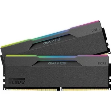 KLEVV CRAS V 64GB 6400MT / s DDR5 memória CL32 Kit of 2 fekete RGB