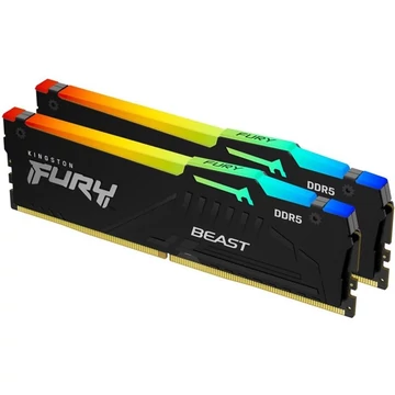 Kingston FURY Beast RGB 32GB 6000MT / s DDR5 memória CL30 Kit of 2 fekete RGB