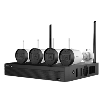 Imou IP wifi csőkamera szett - NVR1104 / F22FE kit (4x 2MP-2,8mm, H265, mikr., FullColor + IR30m; 1x NVR 4csat, 1TB HDD)