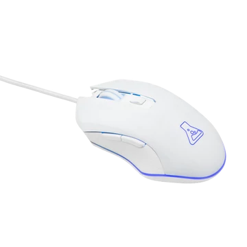 The G-Lab Gamer Egér - KULT HELIUM W (3200 DPI, 6 gomb, makro, 1,8m kábel, RGB LED, fehér)