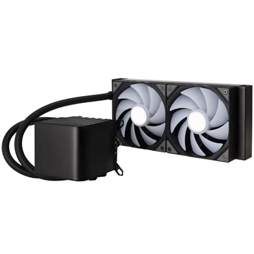 TRYX PANORAMA AIO CPU hűtő + AMOLED, ARGB - 240 mm, fekete