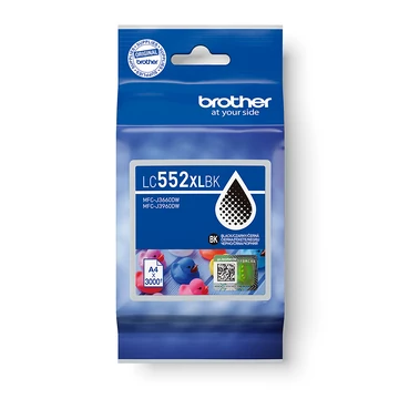 Brother LC552XLBK Tintapatron Black 60 ml 3.000 oldal kapacitás Brother
