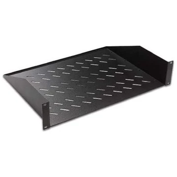 Lande 2 ponton rögzíthető 1U 19" rack tálca fekete