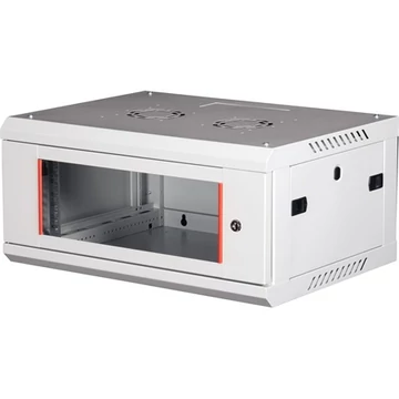 Lande PROlineB 600x450 lapraszerelt 4U 19" fali rack szekrény szürke