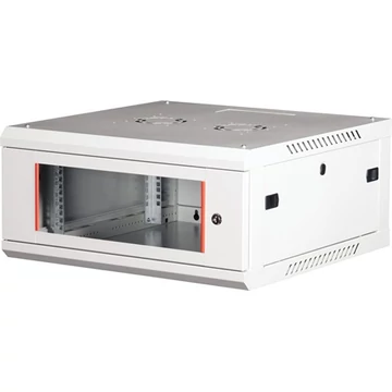 Lande PROlineB 600x600 lapraszerelt 4U 19" fali rack szekrény szürke