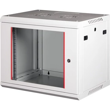 Lande PROlineB 600x450 lapraszerelt 9U 19" fali rack szekrény szürke